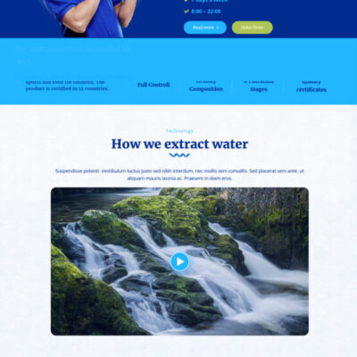Theme wordpress sạch Aqua #MTWP.aqua00