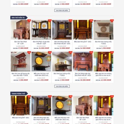 Theme wordpress sạch bàn thờ #MTWP.bantho01