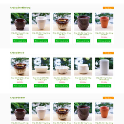 Theme wordpress sạch Chậu cây #MTWP.chaucay00