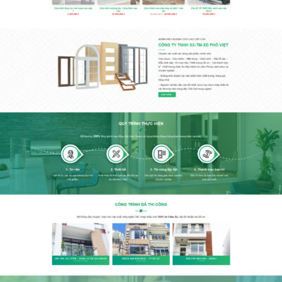 Theme wordpress sạch Cửa nhôm #MTWP.cuanhom01
