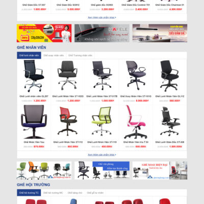 Theme wordpress sạch Ghế văn phòng #MTWP.ghevanphong00