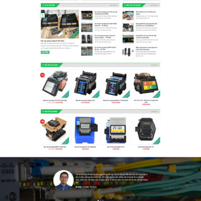 Theme wordpress sạch Hàn cáp quang #MTWP.hancapquang00