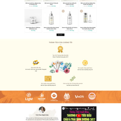 Theme wordpress sạch Mỹ phẩm #MTWP.mypham00