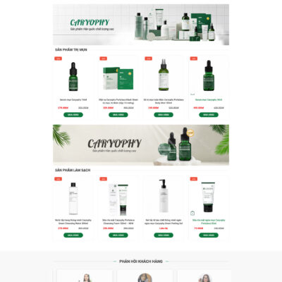 Theme wordpress sạch Mỹ phẩm #MTWP.mypham10