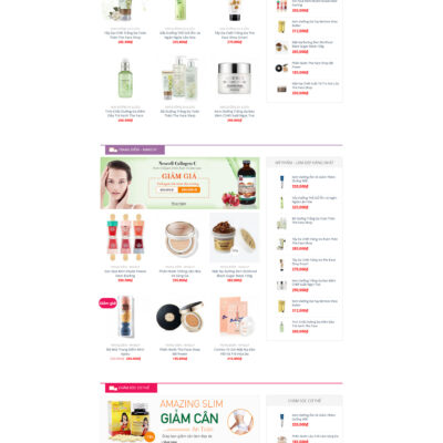 Theme wordpress sạch Mỹ phẩm #MTWP.mypham08