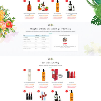 Theme wordpress sạch Mỹ phẩm #MTWP.mypham09