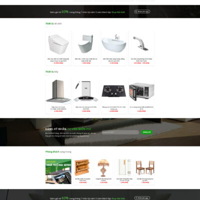 Theme wordpress sạch Shop nội thất #MTWP.shopnoithat00