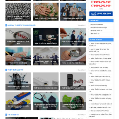 Theme wordpress sạch Thám tử #MTWP.thamtu00