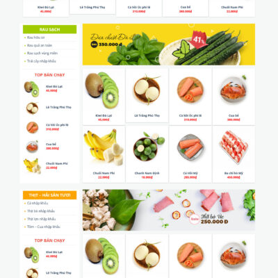 Theme wordpress sạch Thực phẩm #MTWP.thucpham11