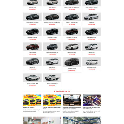 Theme wordpress sạch Toyota #MTWP.toyota02